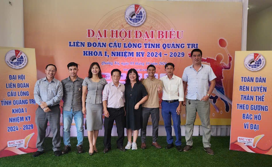 Đại biểu v&agrave; th&agrave;nh vi&ecirc;n c&aacute;c c&acirc;u lạc bộ cầu l&ocirc;ng trong tỉnh tham dự Đại hội - Ảnh: P.V