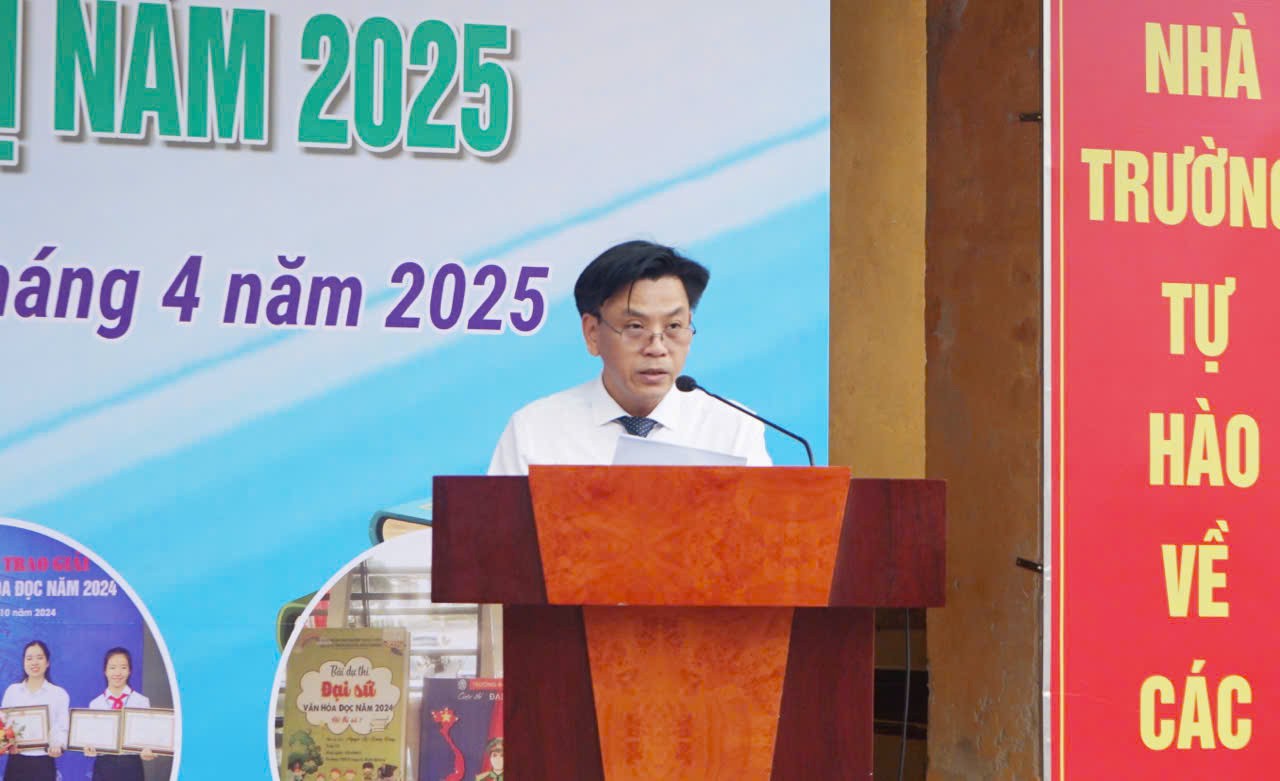 Ông Hồ Văn Hoan - Phó Giám đốc Sở Văn hóa, Thể thao và Du lịch, Phó trưởng ban tổ chức Cuộc thi phát biểu - Ảnh: C.N