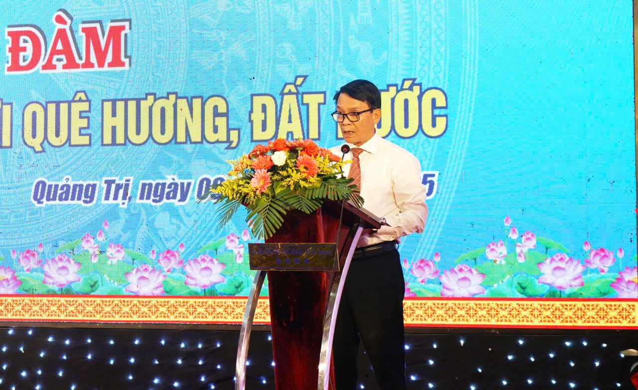 Phó Chủ tịch Thường trực Hội Nhà báo Việt Nam Nguyễn Đức Lợi phát biểu khai mạc - Ảnh: C.N
