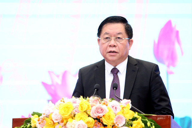 Trưởng Ban Tuy&ecirc;n gi&aacute;o Trung ương Nguyễn Trọng Nghĩa ph&aacute;t biểu tại hội nghị