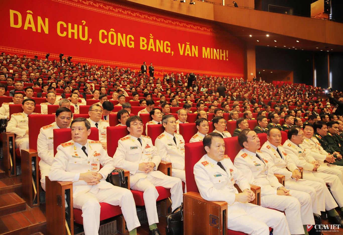 Đo&agrave;n đại biểu C&ocirc;ng an tham dự Đại hội