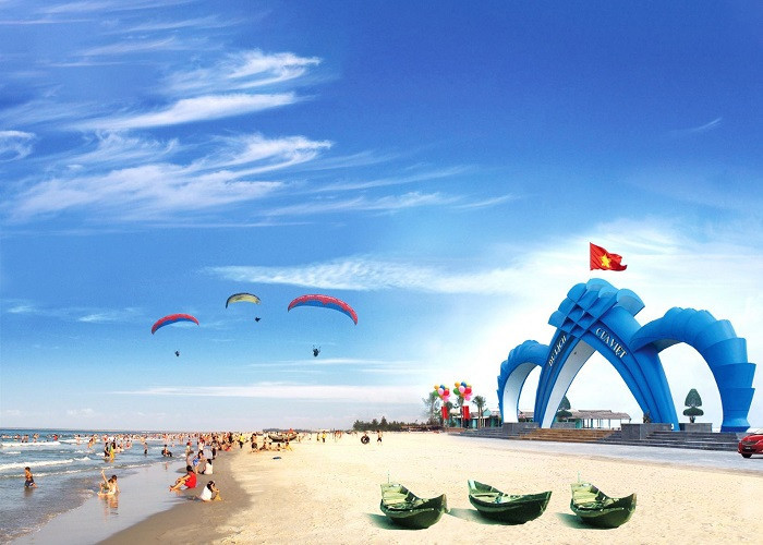 B&atilde;i tắm thị trấn Cửa Việt