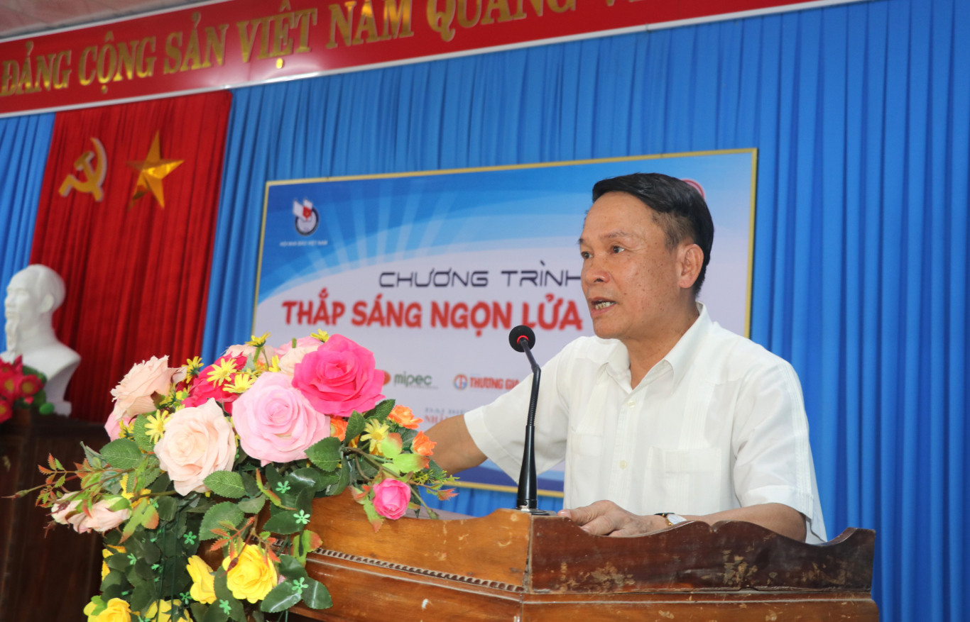 Ph&oacute; Chủ tịch Thường trực Hội Nh&agrave; b&aacute;o Việt Nam Nguyễn Đức Lợi ph&aacute;t biểu tại chương tr&igrave;nh - Ảnh: L.T