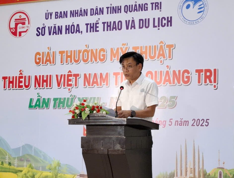 Ông Hồ Văn Hoan - Phó giám đốc Sở Văn hóa Thể thao & Du lịch phát biểu tại buổi lễ - L.T