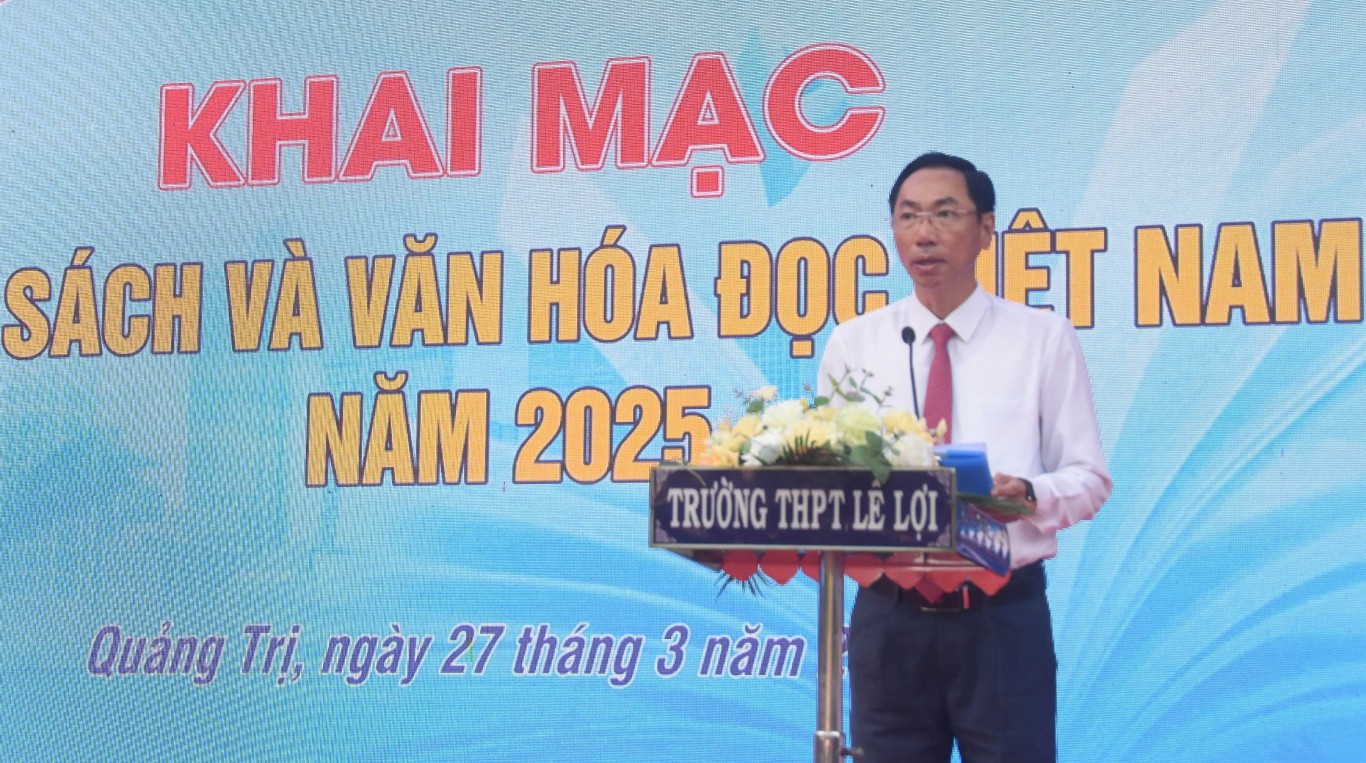 Giám đốc Sở VH,TT&DL Lê Minh Tuấn phát biểu tại lễ khai mạc - Ảnh: L.T